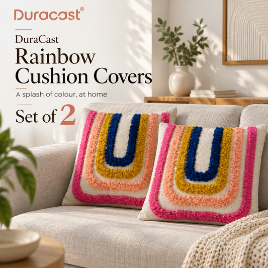 DuraCast Rainbow Cushion Covers – Set of 2