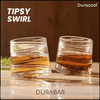 DuraBar™ Tipsy Swirl – Premium 310 ml Rocking Whiskey Glasses for Stylish Sipping