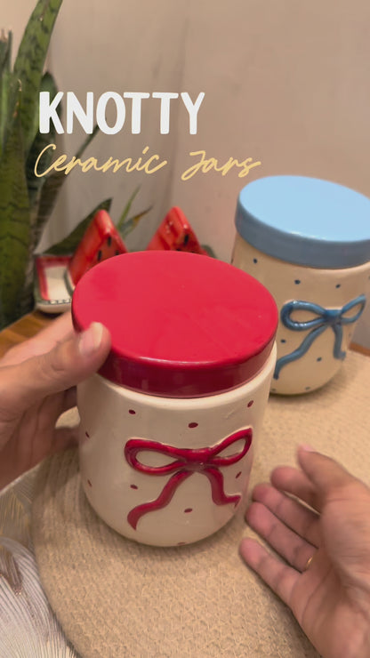 DuraCast® Knotty Ceramic Jars – Set of 2