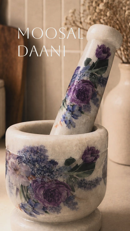 DuraCast® Smashini Designer Marble Mortar & Pestle Set