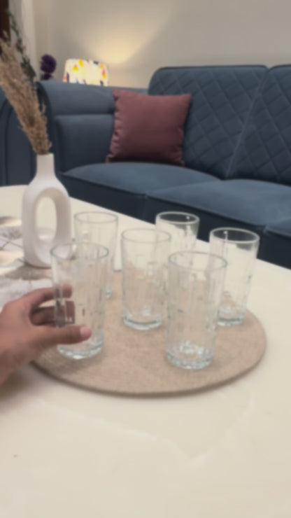 DuraSip™ Prism Glasses – 280ml Glass Set (Set of 6)