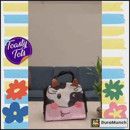 DuraMunch Toasty Tots – Personalised Kids Lunch Box with Insulated Bag | Leakproof & Heat-Friendly | Boys & Girls Variants